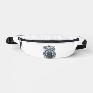 Patriotic Barn Cat Vector Graphic Tee_1 Bum Bags