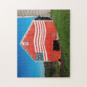Patriotic Barn Jigsaw Puzzle