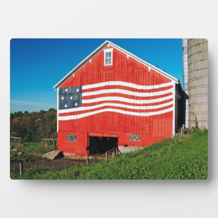 Patriotic Barn Plaque