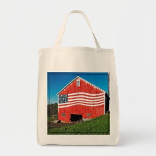 Patriotic Barn Tote Bag