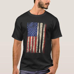Patriotic Baseball American US Flag 4th of July Me T-Shirt