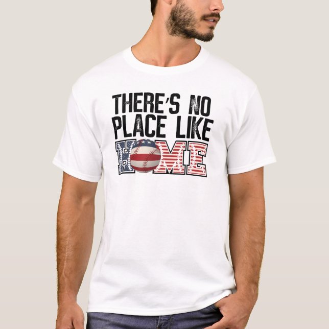 Patriotic Baseball Men's T-Shirt (Front)