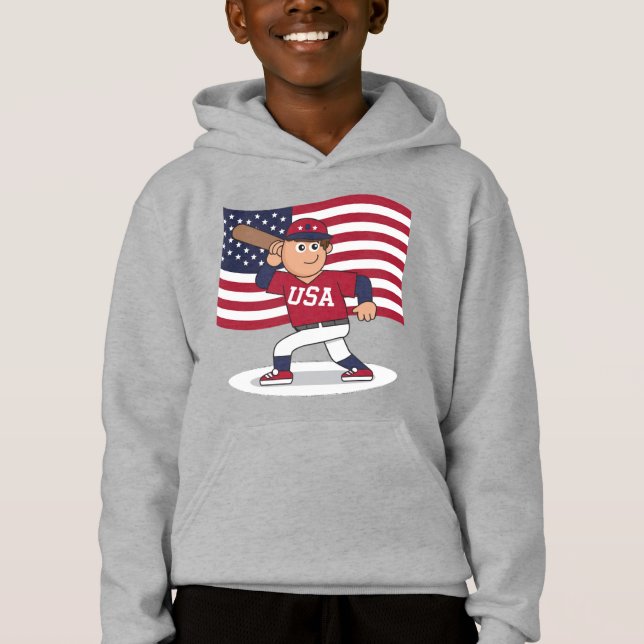 Patriotic Baseball Player (Front)