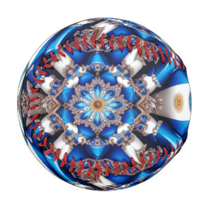 Patriotic baseball with Argentinian Colours