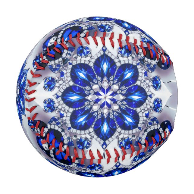 Patriotic baseball with Blue White Colours (Front Left)