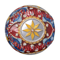 Patriotic baseball with Colombian Colours