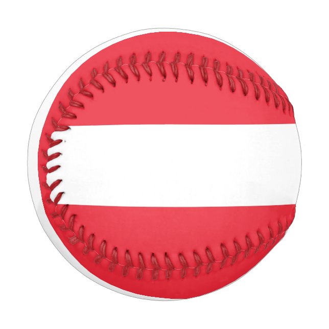 Patriotic baseball with flag of Austria (Front Left)