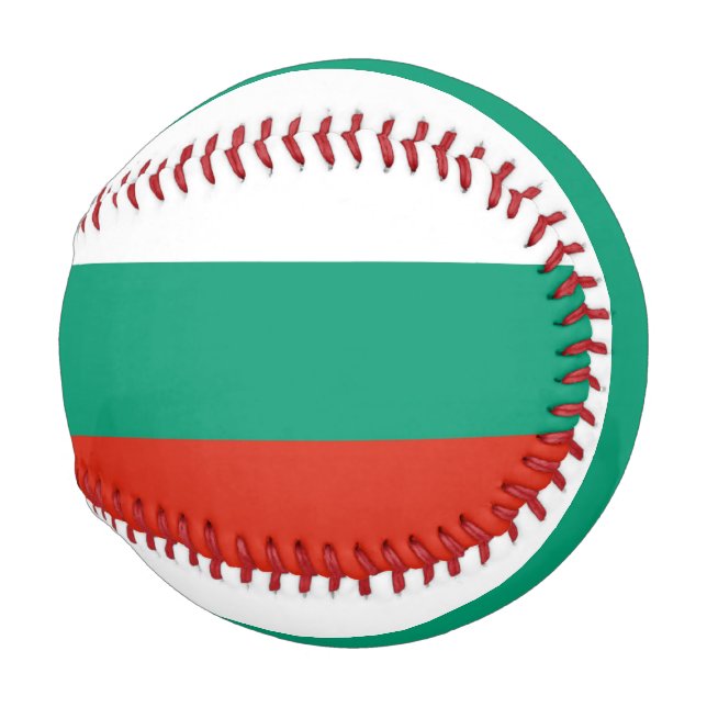 Patriotic baseball with flag of Bulgaria (Front Right)