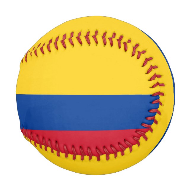 Patriotic baseball with flag of Colombia (Front Right)