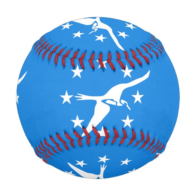 Patriotic baseball with flag of Corpus Christi (Front)