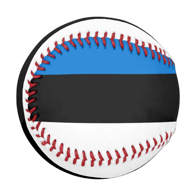 Patriotic baseball with flag of Estonia (Front Left)