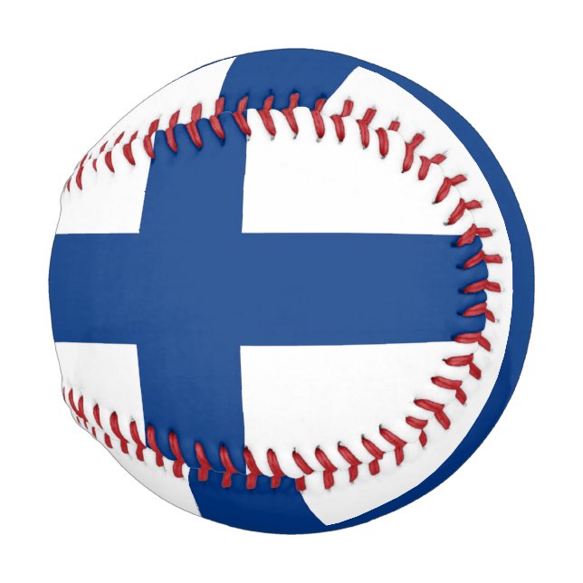 Patriotic baseball with flag of Finland (Front Right)