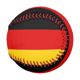 Patriotic baseball with flag of Germany