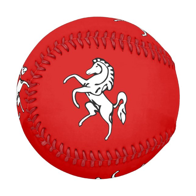 Patriotic baseball with flag of Kent County (Front Left)
