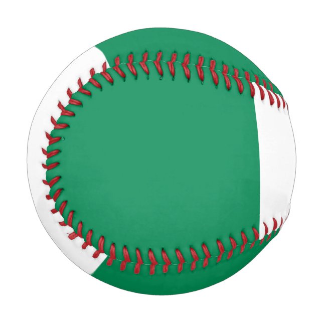 Patriotic baseball with flag of Nigeria (Front Left)