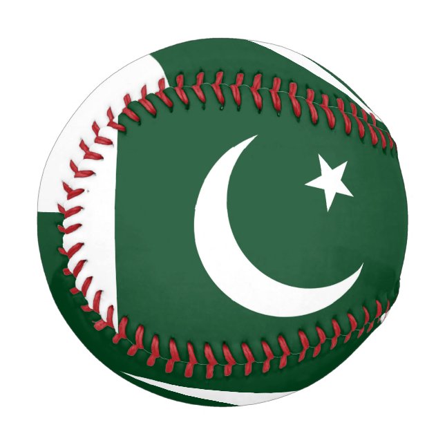 Patriotic baseball with flag of Pakistan (Front Left)