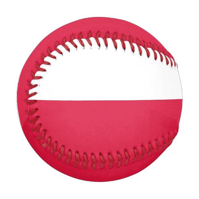 Patriotic baseball with flag of Poland (Front Left)