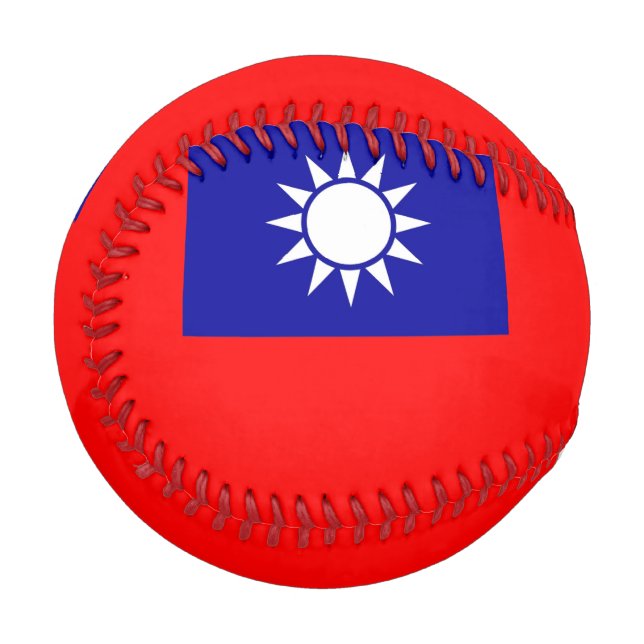 Patriotic baseball with flag of Taiwan (Front Left)