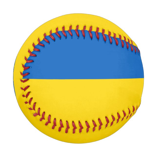 Patriotic baseball with flag of Ukraine (Front Left)