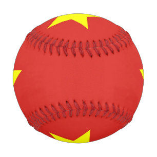 Patriotic baseball with flag of Vietnam