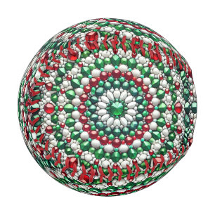 Patriotic baseball with Italian Colours