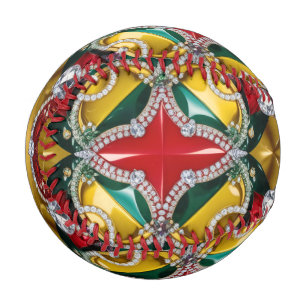 Patriotic baseball with Los Angeles Colours