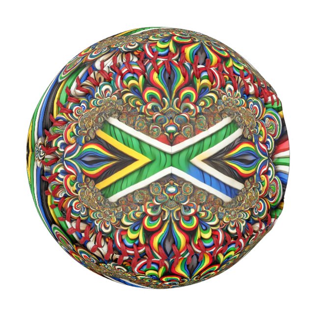 Patriotic baseball with South African Colours (Front Left)