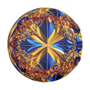 Patriotic baseball with Sweden Colours