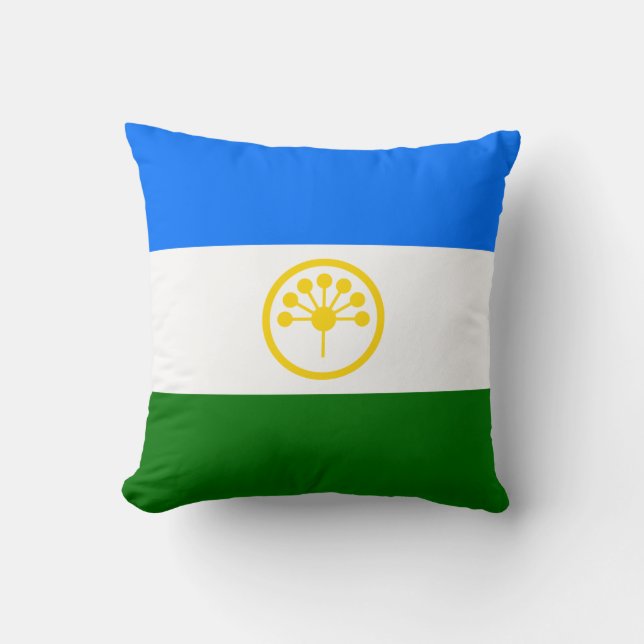 Patriotic Bashkortostan Flag Cushion (Front)