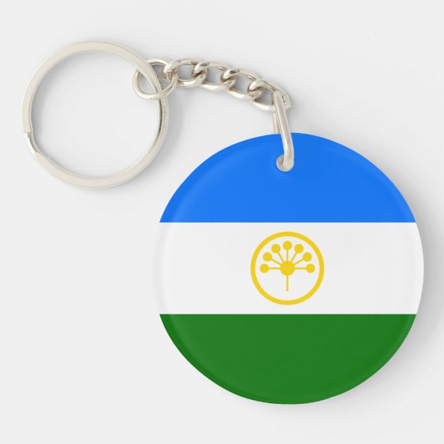 Patriotic Bashkortostan Flag Key Ring (Front)