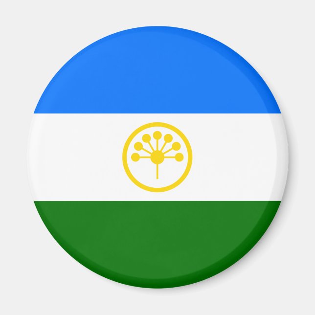 Patriotic Bashkortostan Flag Magnet (Front)