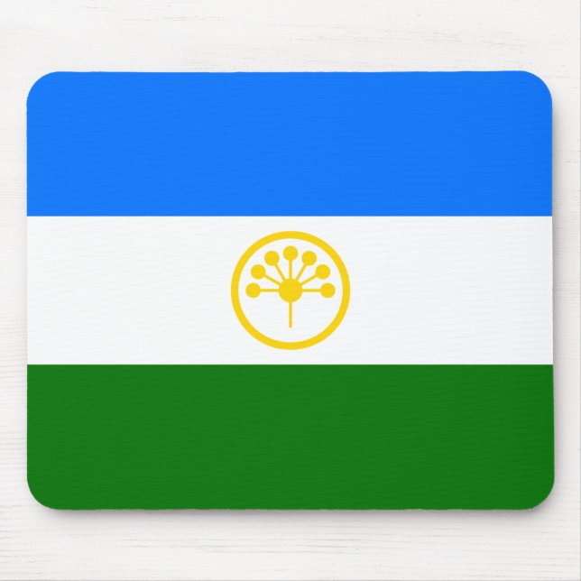 Patriotic Bashkortostan Flag Mouse Mat (Front)