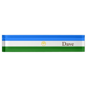 Patriotic Bashkortostan Flag Nameplate