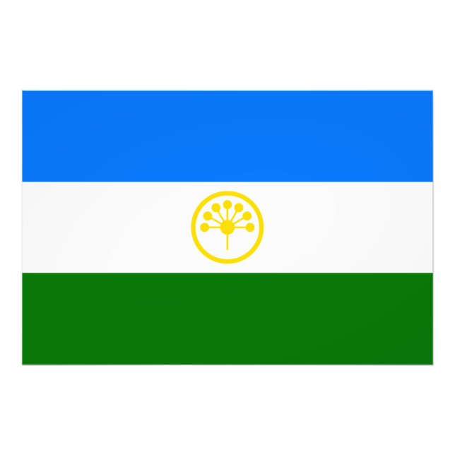 Patriotic Bashkortostan Flag Photo Print (Front)