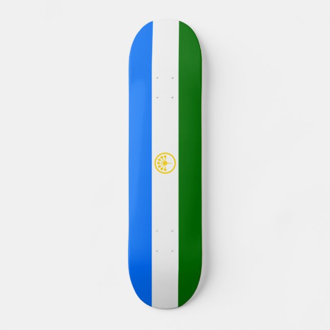 Patriotic Bashkortostan Flag Skateboard (Front)
