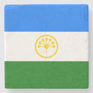 Patriotic Bashkortostan Flag Stone Coaster