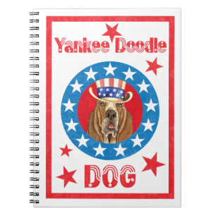 Patriotic Basset Notebook