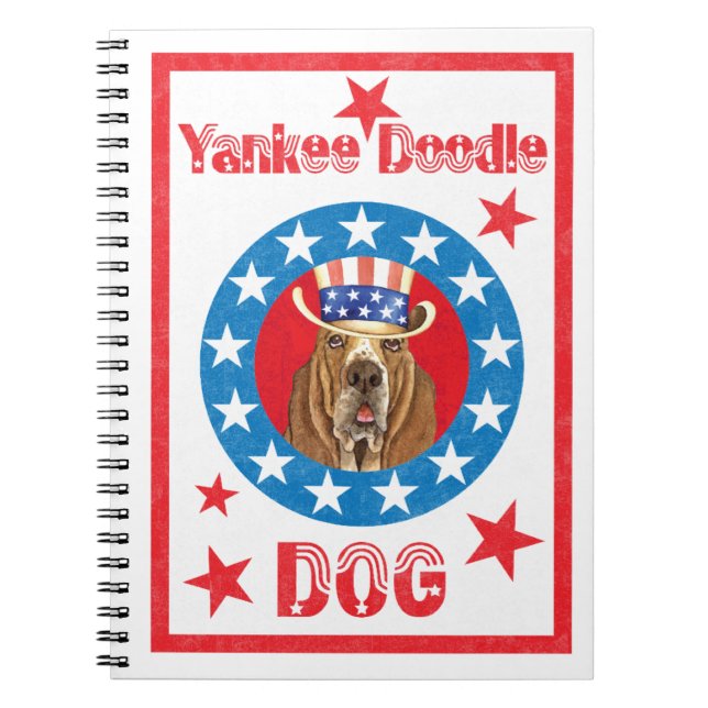Patriotic Basset Notebook (Front)