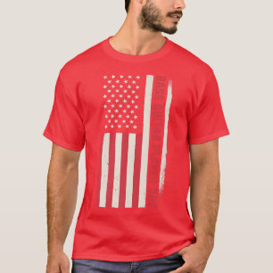 Patriotic Bassist Guitarist Bass Guitar Player Dad T-Shirt