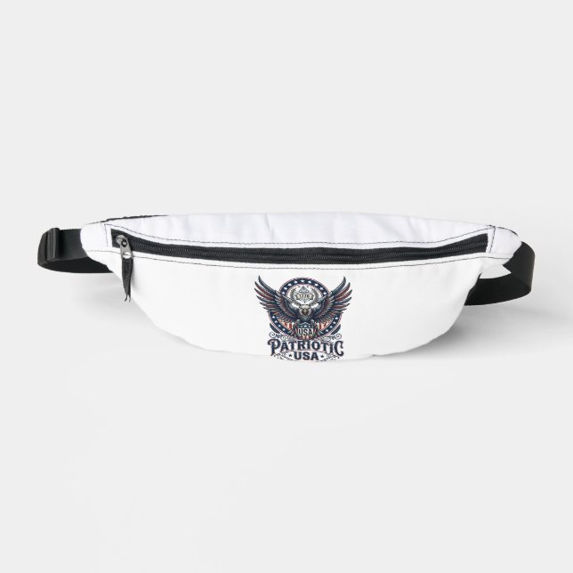 Patriotic Battle Hawk Patriotic Eagle & Hawk Ameri Bum Bags (Front)