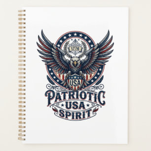 Patriotic Battle Hawk Patriotic Eagle & Hawk Ameri Planner