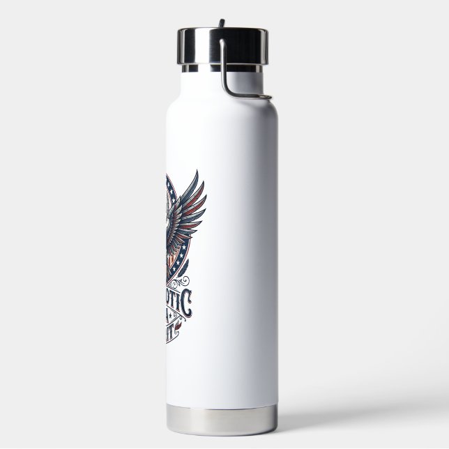 Patriotic Battle Hawk Patriotic Eagle & Hawk Ameri Water Bottle (Left)