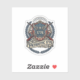 Patriotic Battle Shield 1776 Military Inspired Sym