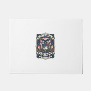 Patriotic Battle Shield 1776 Military Inspired Sym Doormat