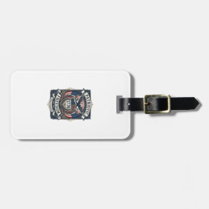 Patriotic Battle Shield 1776 Military Inspired Sym Luggage Tag