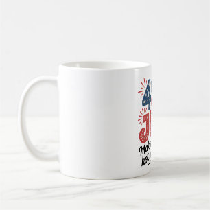 Patriotic BBQ 4th of July Graphic Coffee Mug