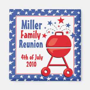 Patriotic BBQ Custom Magnet
