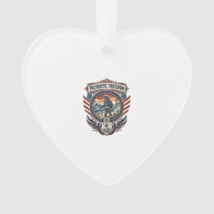 Patriotic Beachcomber Vector Graphic Tee_1 Ornament
