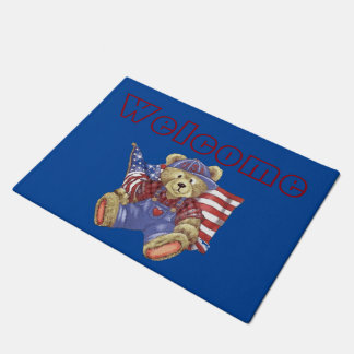 Patriotic Bear Doormat