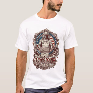 Patriotic Beekeeper Vector Graphic Tee